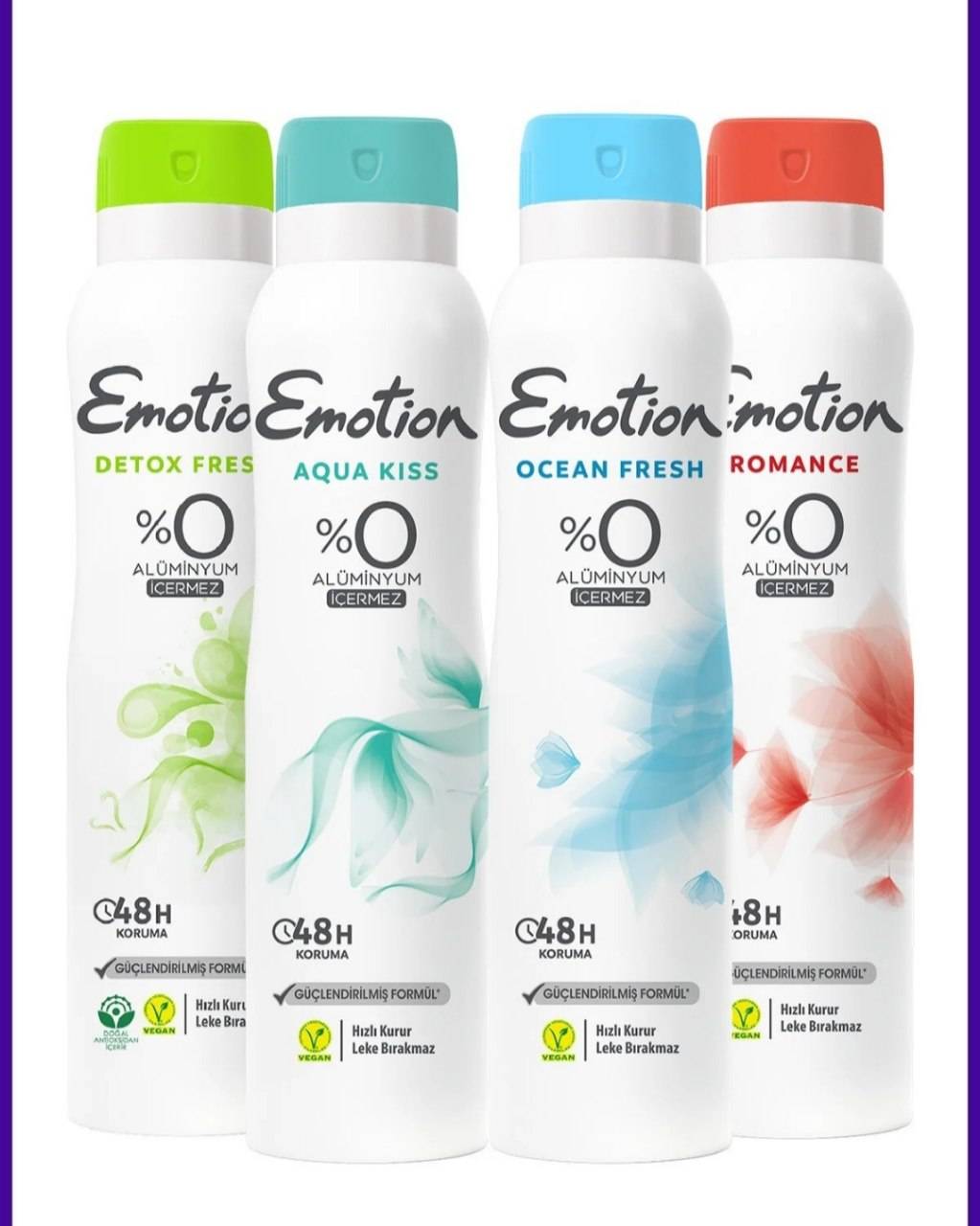 اسپری دئودورانت ایموشن Emotion زنانه 48 ساعته مدل Detox Fresh حجم 150 میل